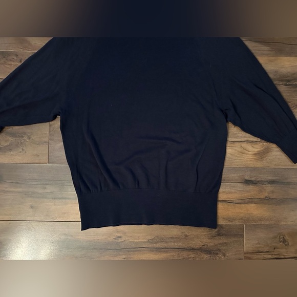 Talbots Black Mock Neck Batwing Sweater – Size Small - Picture 2 of 5